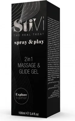 Produktbild von HOT StiVi - spray & play 2in1 Massage & Glide Gel 100ml