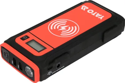 Produktbild von YATO YT-83085 Starthilfe-Powerbank 16000mAh mit induktiver Ladefunktion