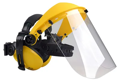 Produktbild von Oregon Polycarbonat Visier Gesichts- und Gehörschutz für Trimmer, schwarz
