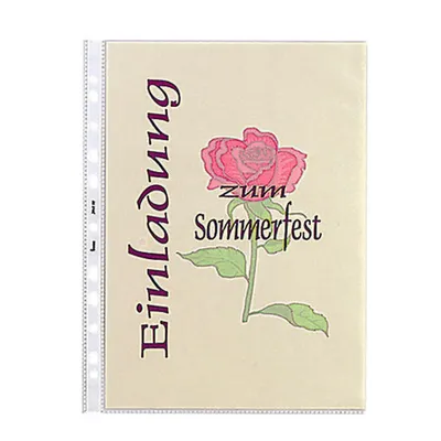 Produktbild von bene Prospekthüllen DIN A4 glasklar glatt 0,08 mm, 25 St.