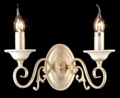 Obrázok produktu pre Nástenná lampa Casa Padrino v barokovom štýle, farba krémová s zlatými detailmi, rozmer 30 x výška 28 cm, robustná kovová lampa v antik štýle