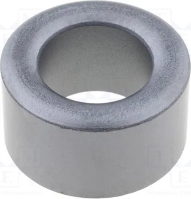 Image de 1 x Noyau ferrite : Anneau, diamètre extérieur : 25 mm, diamètre intérieur : 15 mm, longueur : 15 mm. Matériau du noyau : K5B RT-250-150-150