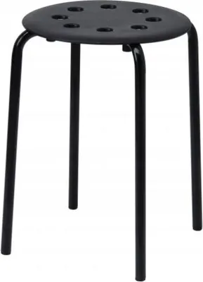 Zdjęcie produktu dla Taboret MEMFLOW czarny 45 cm