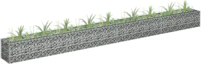 Produktbild von The Living Store Gabionen-Hochbeet Verzinkter Stahl 360×30×30 cm