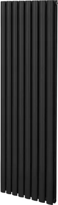 Obrázek produktu pro Oválný trubkový radiátor - 1600 mm x 480 mm - černý