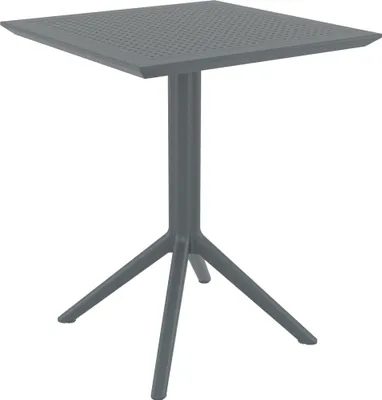 Immagine prodotto di CLP Tavolo pieghevole resistente alle intemperie, tavolo da giardino pieghevole Sky per esterni, colore grigio scuro