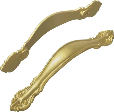 Obrázek produktu pro vidaXL Úchytka, 2 ks, zlatá, 143 x 19,2 x 20 mm, zinková slitina