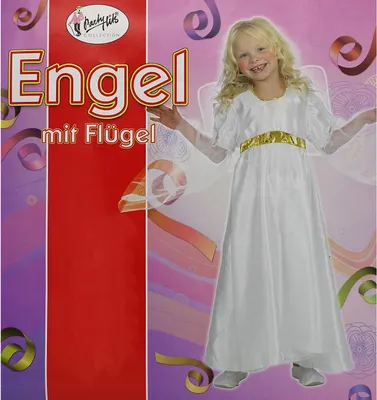 Produktbild von Kinder Engelkostüm mit Flügeln / Größe: 116