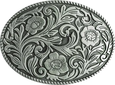 Produktbild von Western Buckle Gürtelschnalle Biker Cowboy »GS-421« Florale Ornamente