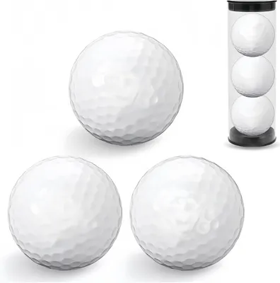 Imagen del producto de Pelotas de golf, 3 unidades, de goma sintética, para jugadores de golf