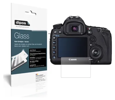 Produktbild von 2x Schutzfolie für Canon EOS 5D Mark III matt - Anti-Shock 9H Folie dipos Glass Kunststoffglas