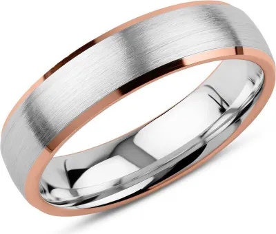 Produktbild von Herrenring von Unique aus 925er Silber, rosévergoldet