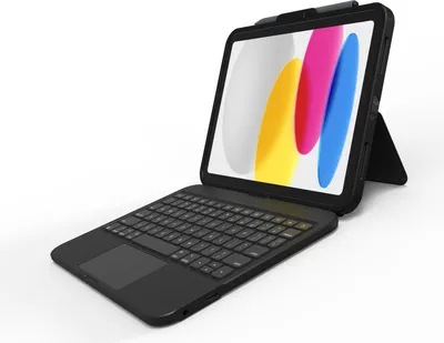 Immagine prodotto di ZAGG Tough Keys, QWERTZ, tedesco, touchpad, Apple, iPad 10a generazione, nero