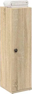 Produktbild von Möbel Badezimmerschrank mit Rollenhalter Sonoma-Eiche 20,5x22x72 cm - Badezimmer &23629