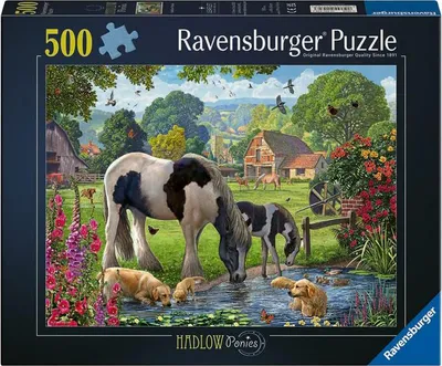 Immagine prodotto di Puzzle Ravensburger Hadlow Ponies per adulti e bambini a partire dai 10 anni, 500 pezzi