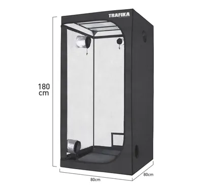 Obrázek produktu pro TRAFIKA pěstební stan pro vnitřní pěstování 80x80x180cm / GROW TENT / GROW BOX / GROWSCHRANK / indoor growing cabinet / Mylar Premium 97% reflexivita