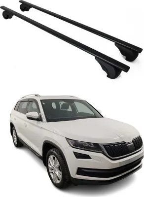 Immagine prodotto di Dachträger Grundtäger für Skoda Kodiaq 2016-2024 75kg Metall Schwarz 2 tlg