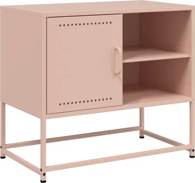 Obrázek produktu pro vidaXL TV skříňka růžová 68x39x60,5 cm ocelová