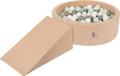 Produktbild von KiddyMoon Spielplatz Schaumstoff mit Bällebad PPZP-OK30V-112