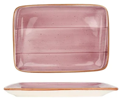 Image de Plat de service Bonna - Aura Blackberry - Porcelaine - 23 x 16 cm