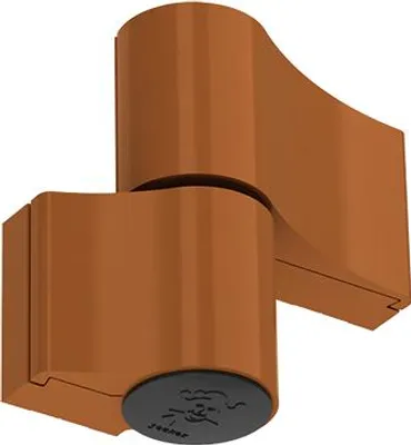 Produktbild von NAJDER Aluminium-Türscharnier - Jocker Typ - Aufschraubband - Doppelscharnier - Scharnier - für Türen - 1 Stück -Montageabstand 67mm - Goldeiche RAL 8003