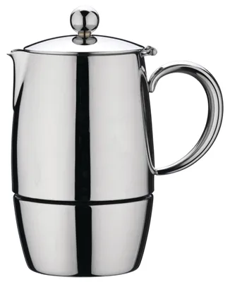 Espressokocher 6 Tassen 280 ml Edelstahl Mokka-Design