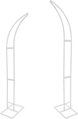 Produktbild von Hochzeitsbogenständer, modernes Design, freistehend, WEISS, S-a