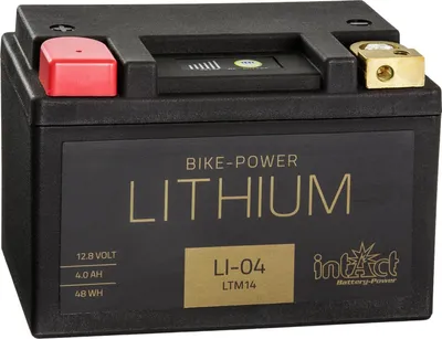 Produktbild von intAct Bike-Power Motorradbatterie Lithium-Ionen LI-04 12V 4Ah