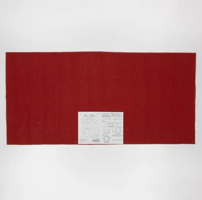 Image de Olympus "Tissu de broderie Sashiko Momen pour Hana Fukin (rouge) sans motif", 33x70cm, fabriqué au Japon