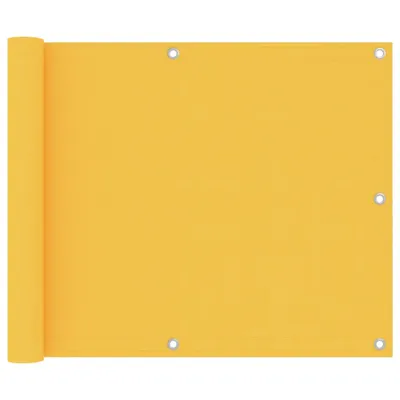 Produktbild von The Living Store Balkon-Sichtschutz Gelb 75x600 cm Oxford-Gewebe