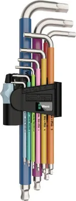 Produktbild von WERA 3950/9 Hex-Plus Winkelschlüsselsatz