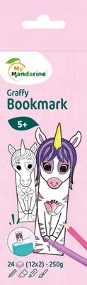 Produktbild von Avenue Mandarine 5x Graffy Bookmark, Einhörner GY144C