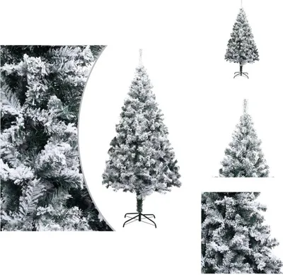 Produktbild von vidaXL Künstlicher Weihnachtsbaum mit Schnee Grün 240 cm PVC -  Weihnachtsbäume