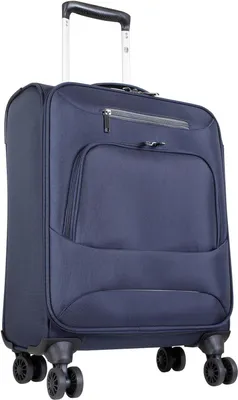 Produktbild von Nylon Reisekoffer Trolley Adlum Blau Gr. M mit 4 Rollen und sehr leicht