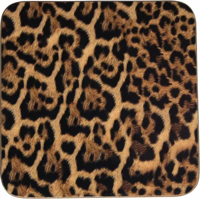 Obrázek produktu pro 6x skleněných podtácků s leopardím vzorem | Mars & More