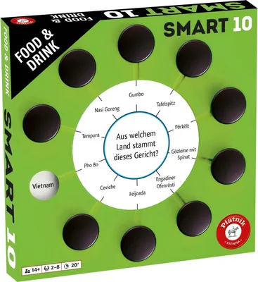 Image de Piatnik - Smart 10 questions supplémentaires - Food & Drink Manger Boire Quiz Enigmes Smartbox