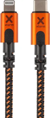 Produktbild von Xtorm CXX003 USB-C zu Lightning-Kabel (1,5m), black/orange