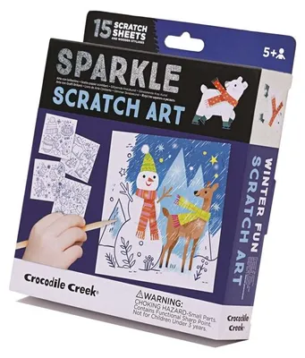 Produktbild von Crocodile Creek Bastelset Scratch Winter Magie Kreativspielzeug