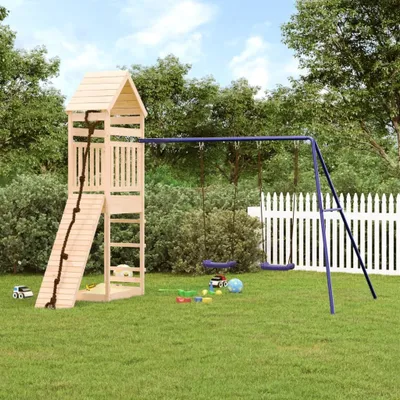 Produktbild von 2024 Moderne Schaukeln Spielturm Massivholz Kiefer 462649