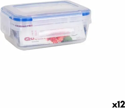 Obrázek produktu pro Obědová krabička hermetická Quttin 500 ml obdélníková 15 x 10 x 6 cm (12 kusů)