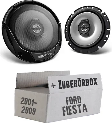 Produktbild von Lautsprecher Boxen Kenwood KFC-S1766 - 16,5cm 2-Wege Koaxialsystem Auto Einbausatz - Einbauset passend für Ford Fiesta 6 Front Heck - justSOUND