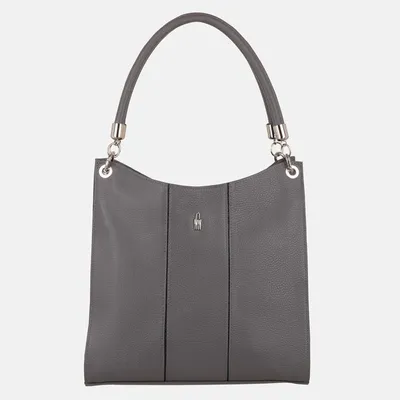 Image de PETRA - Sac à main en cuir gris