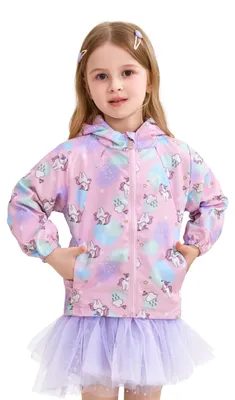 Immagine prodotto di Solidchoice - Giacca con cappuccio antivento per bambine