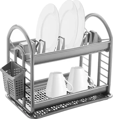 Produktbild von Michelino Abtropfgestell in Grau 46 x 37 x 9 cm - platzsparend & praktisch