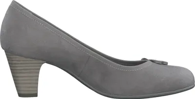 Produktbild von s.Oliver Damen Pumps Herz Schleife Blockabsatz 5-22470-42, Größe:38 EU, Farbe:Grau