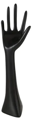 Produktbild von Schmuckhand Schmuckhalter Hand Kunstharz  schwarz H 34 cm Stückpreis