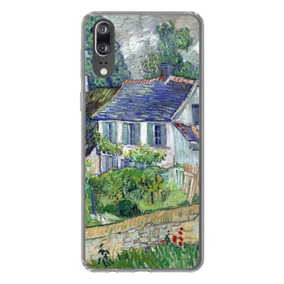 Produktbild von MuchoWow® Handyhülle Schutzhülle Hülle für Huawei P20 Haus in Auvers - Vincent van Gogh Silikon Softcase Handy Hülle - Hardcover
