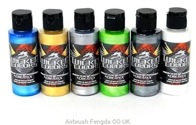 Perlglanz-Farbset, 60 ml, mit Pinsel und Palette