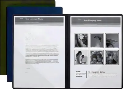 Produktbild von PAGNA Präsentations / Bewerbungsmappe "Perfect" 2-teilig DIN A4 schwarz 1 Stück