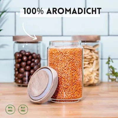 Produktbild von Luftdichte Vorratskisten – Küchen Vorratsbehälter - Verschließbare Vorratsboxen